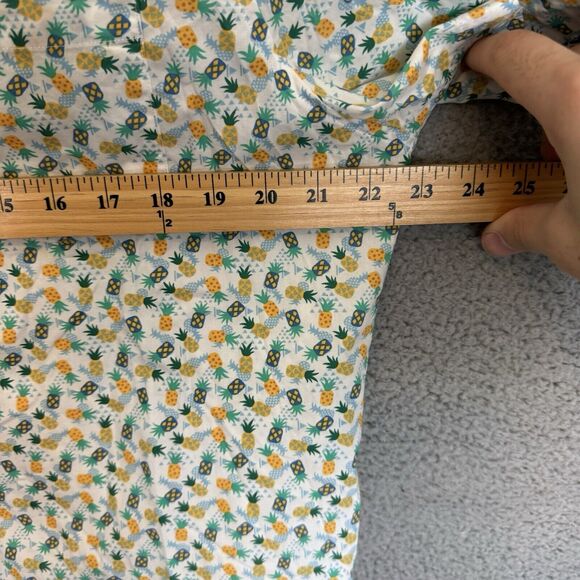 Johnston & Murphy Shirt Mens L Short Sleeve Button Up Pineapples Cotton - Picture 4 of 7